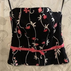 Muse Bustier Black & White Size 8